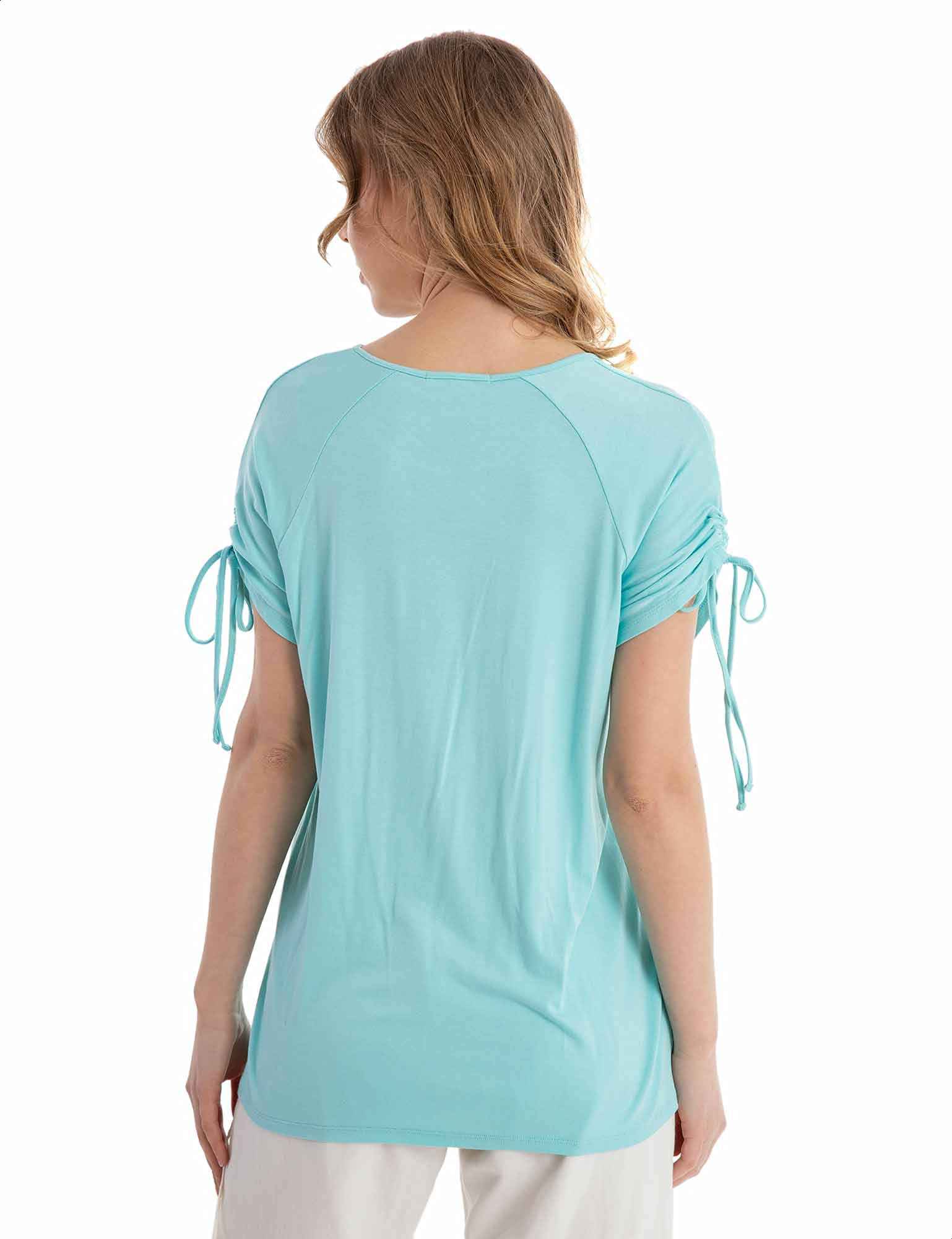 Dalydress Regular-Fit Drawstring Sleeves Blouses for Women - Safqqa Egypt