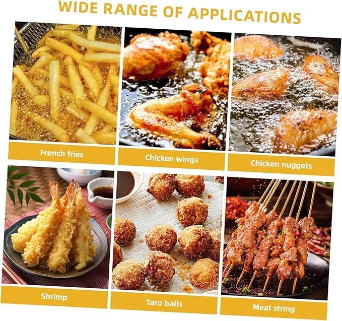 حلة قلي صغير من الستانلس ستيل بسعة 1200 مل مع مصفاة – مثالي للقلي اليومي (صندوق تالف )