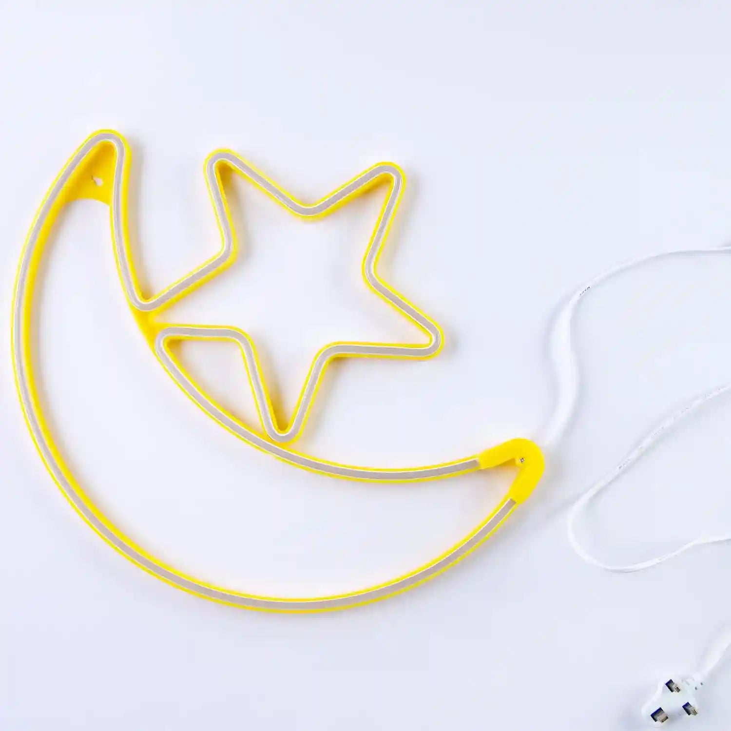 HILALFUL Moon Star Medium | Suitable for Living Room, Bedroom and Outdoor | Perfect Festive Gift for Home Decoration in Ramadan, Eid, Birthdays, Weddings, Housewarming | 1.5 m Cable - Safqqa Egypt