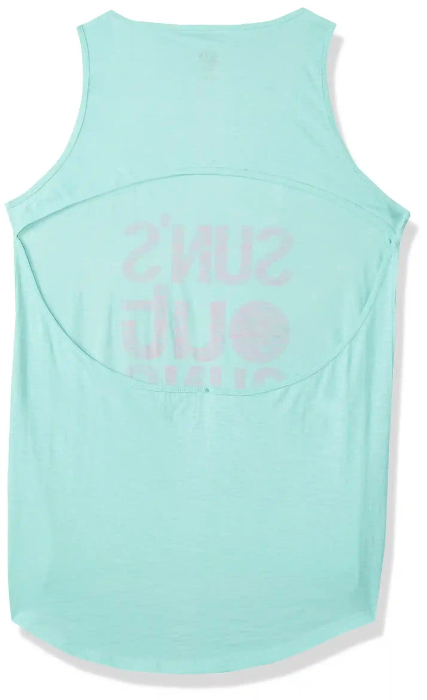 U Athleisure Letter-Printed Scoop-Neck Tank Top with Back CUt-OUt For Women - Safqqa Egypt