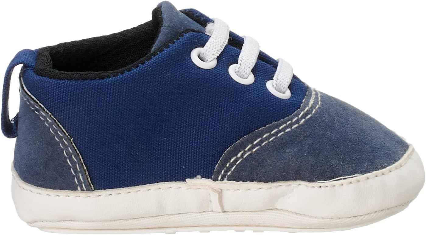 Mix and Max Pull-Tab Contrast Stitching Low-Top Lace-Up Shoes for Boys - Safqqa Egypt