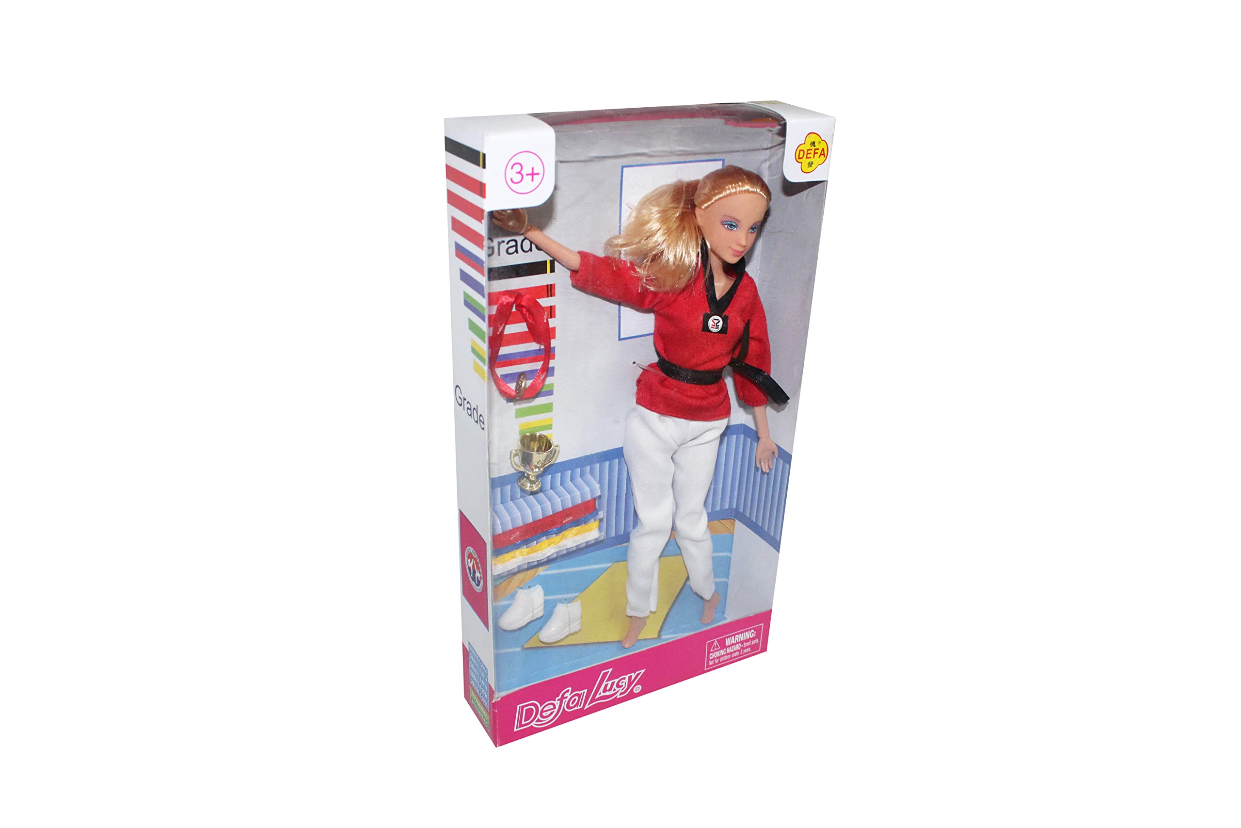 Defa luce doll with karate suit for girls with accessories - Safqqa Egypt