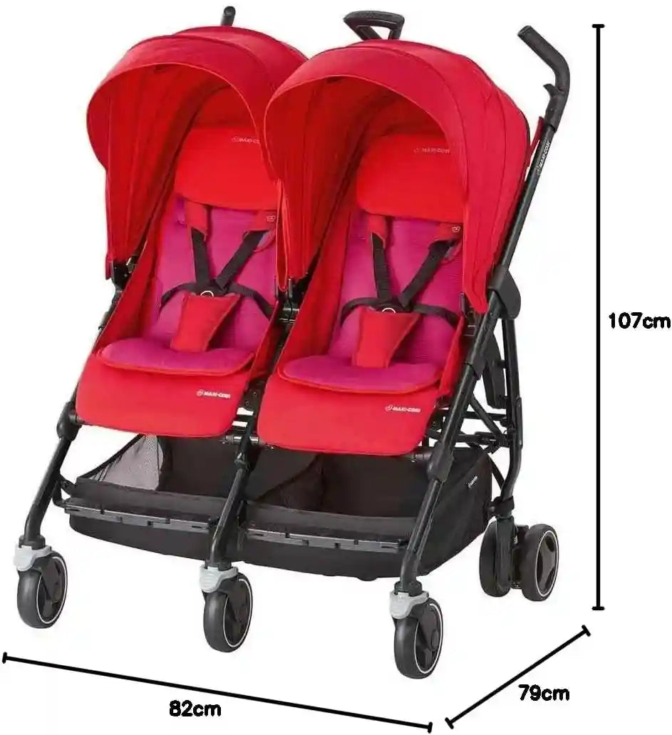 Maxi Cosi Dana For2 Stroller- Red Orchid - Safqqa Egypt