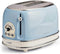 Ariete Vintage 2 Slice Toaster 155, Toaster with 6 Toasting Levels, Automatic Ejection, Defrost Function, Removable Crumb Tray, Stainless Steel Body, 810W, Beige - Safqqa Egypt
