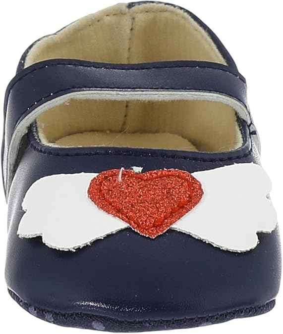 Mix & Max Girls’ Front Stitched Heart Velcro Strap Shoes - Safqqa Egypt