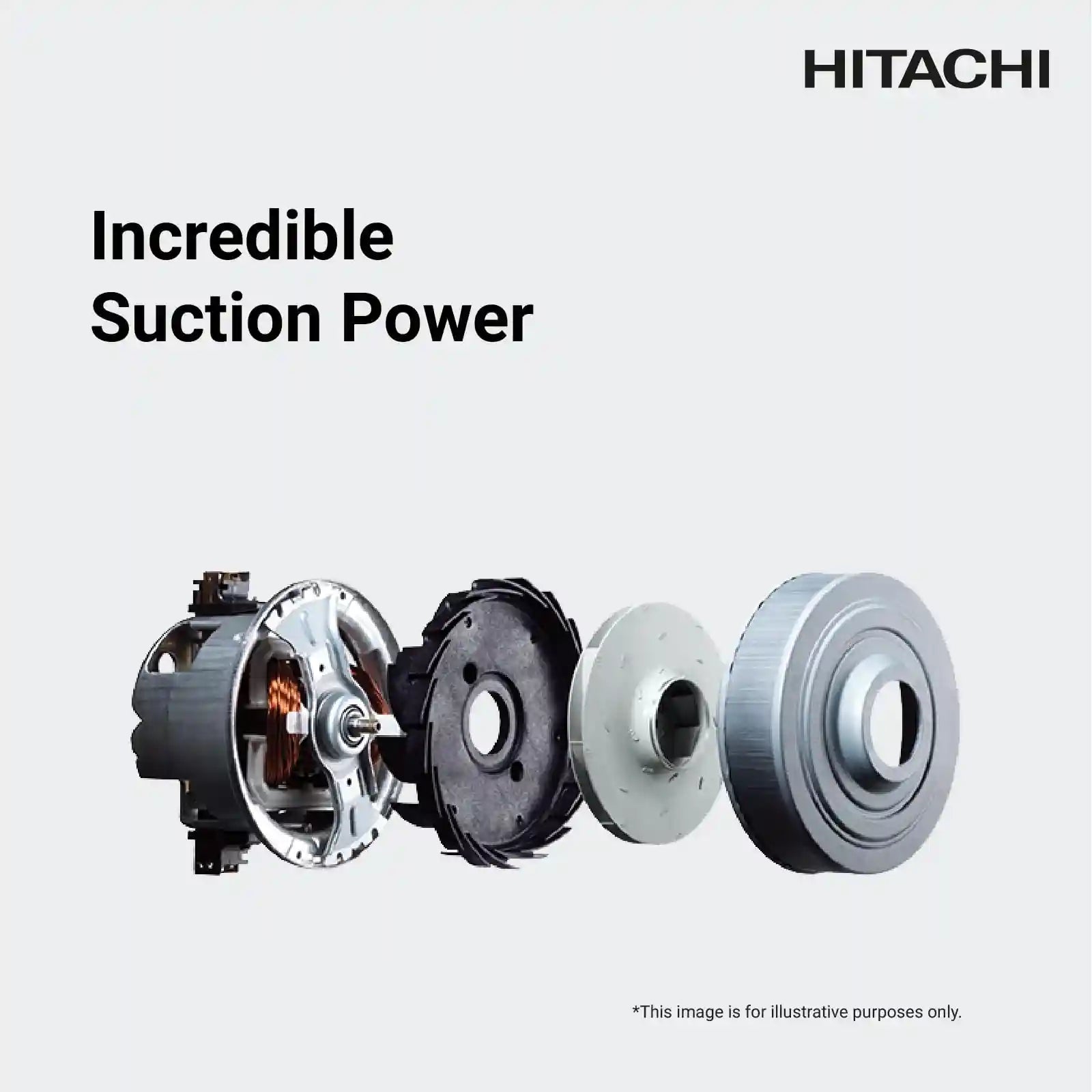 "HITACHI 2200W Drum Vacuum Cleaner, 21L Capacity – Aero Power Brush, Metal Pipe, Washable Filter – Home & Office Use – Model CV965NBLGCM (Minor Scratch)" - Safqqa Egypt