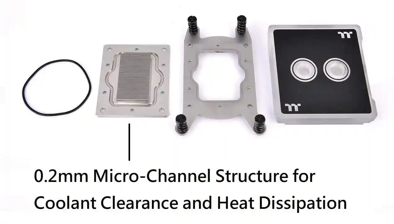 Thermaltake Pacific W6 RGB CPU Water Block – 16.8M Colors, Alexa & Razer Chroma Sync, Full TR4 Coverage - Safqqa Egypt