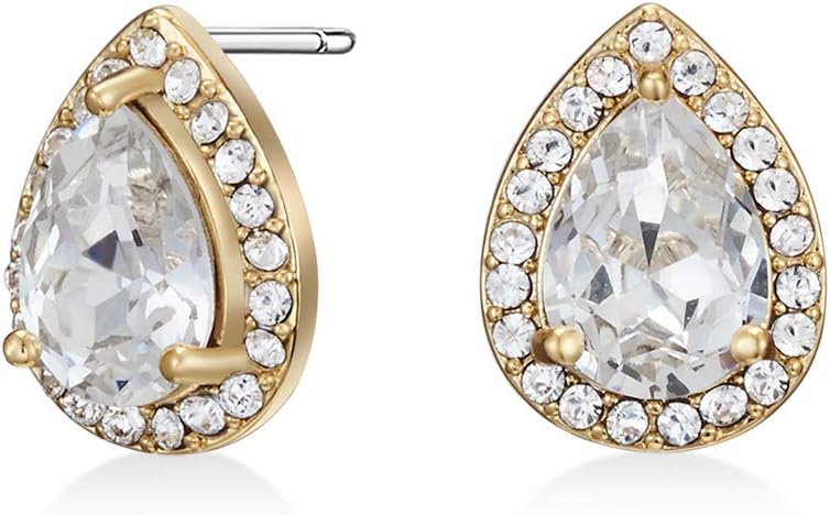 تُعد أقراط ميستيچ النسائية  المزينة بكريستالات سواروفسكي مزيجًا مثاليًا من الأناقة والبريق. صُممت لتتألق مع كل حركة، وتتميز بحجارة كريستالية أصلية من سواروفسكي تضيف لمسة من الفخامة إلى إطلالتك.