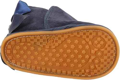 Mix & Max Baby Girls' Embroidered Flowers Fleece Ankle Boots - Safqqa Egypt