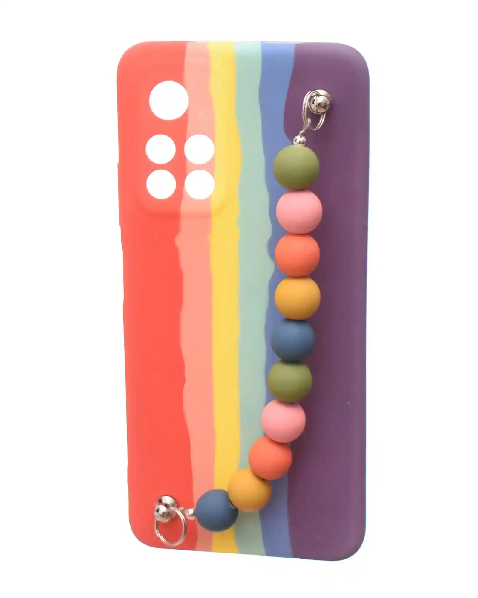 Boter. Dembo Silicone Back Cover With Unique Anti-Theft Chain For Xiaomi Redmi Note 11 - Multi Color - Safqqa Egypt