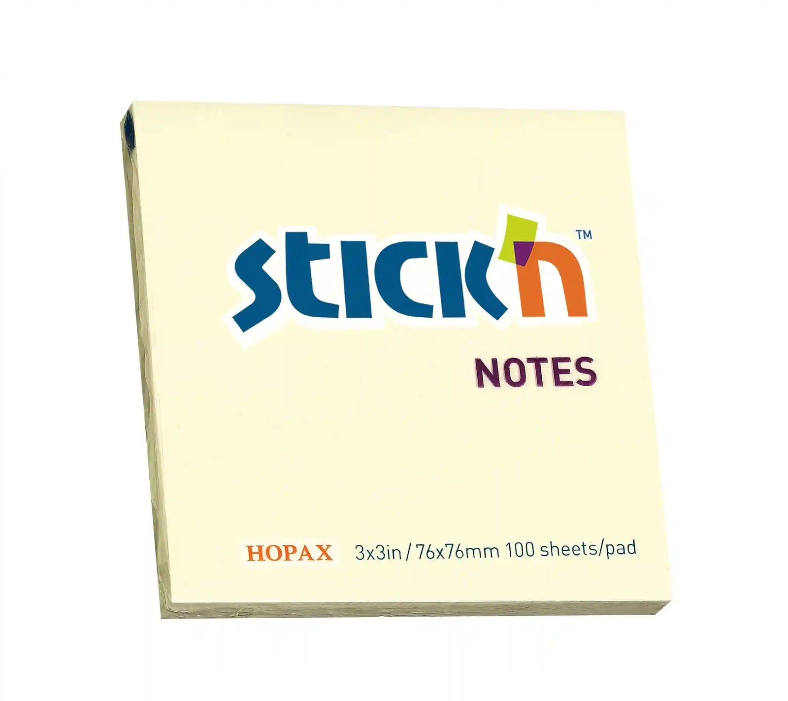 Hopax Stick'n 21007 Sticky Note 76x76 mm - Yellow - 100 Sheets - Safqqa Egypt