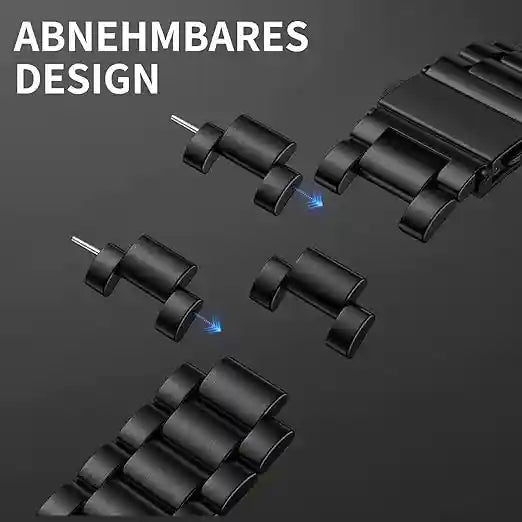 Mastten No Gap Metal Bracelet Compatible with Samsung Galaxy Watch 4/5/7 38 mm 42 mm, Stainless Steel Metal Replacement Strap for Galaxy Watch 5 Pro 45 mm/Galaxy Watch 4 Classic 47 mm 43 mm - Safqqa Egypt