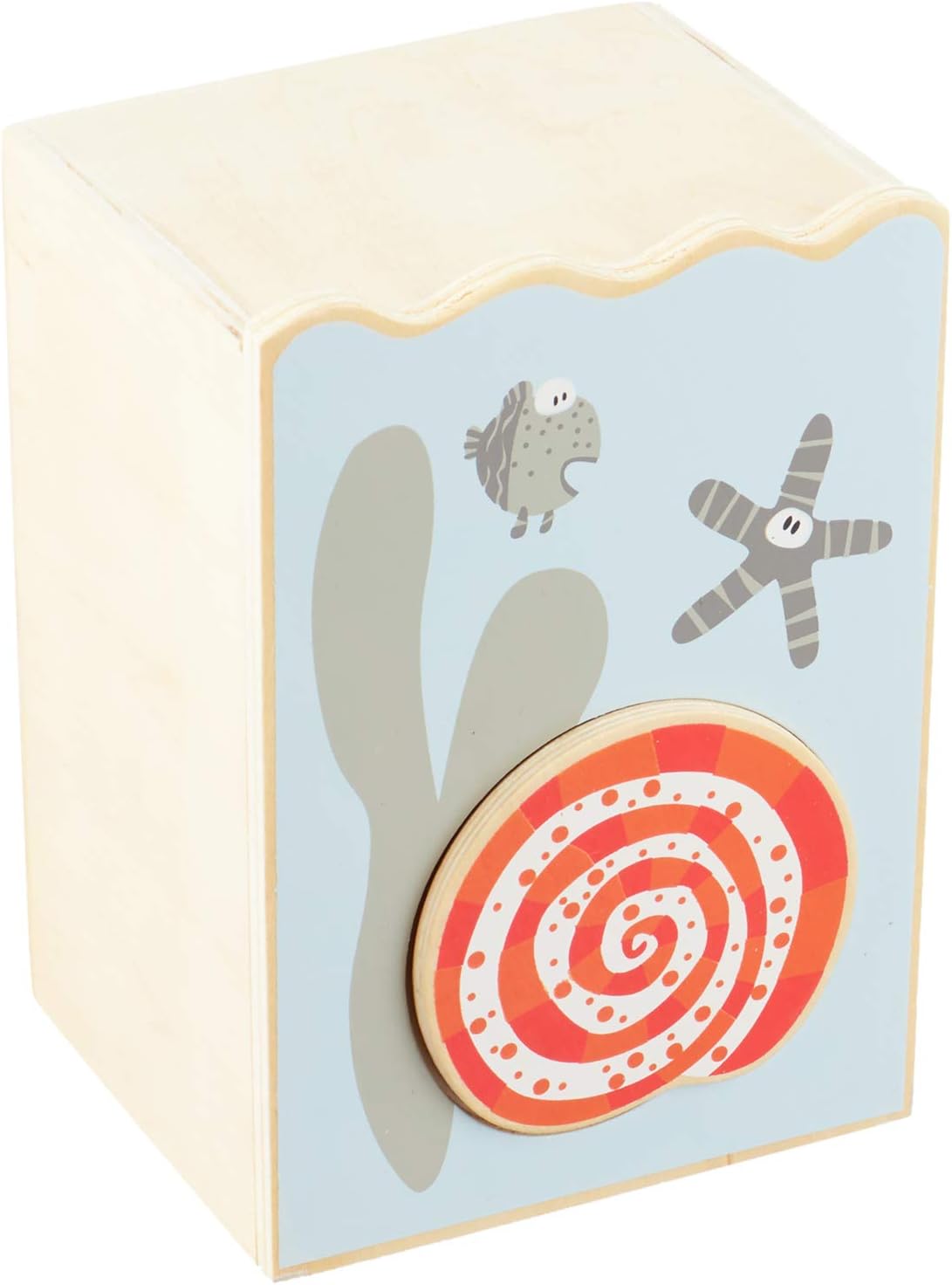 لعبة صندوق خشب شكل كائنات بحرية