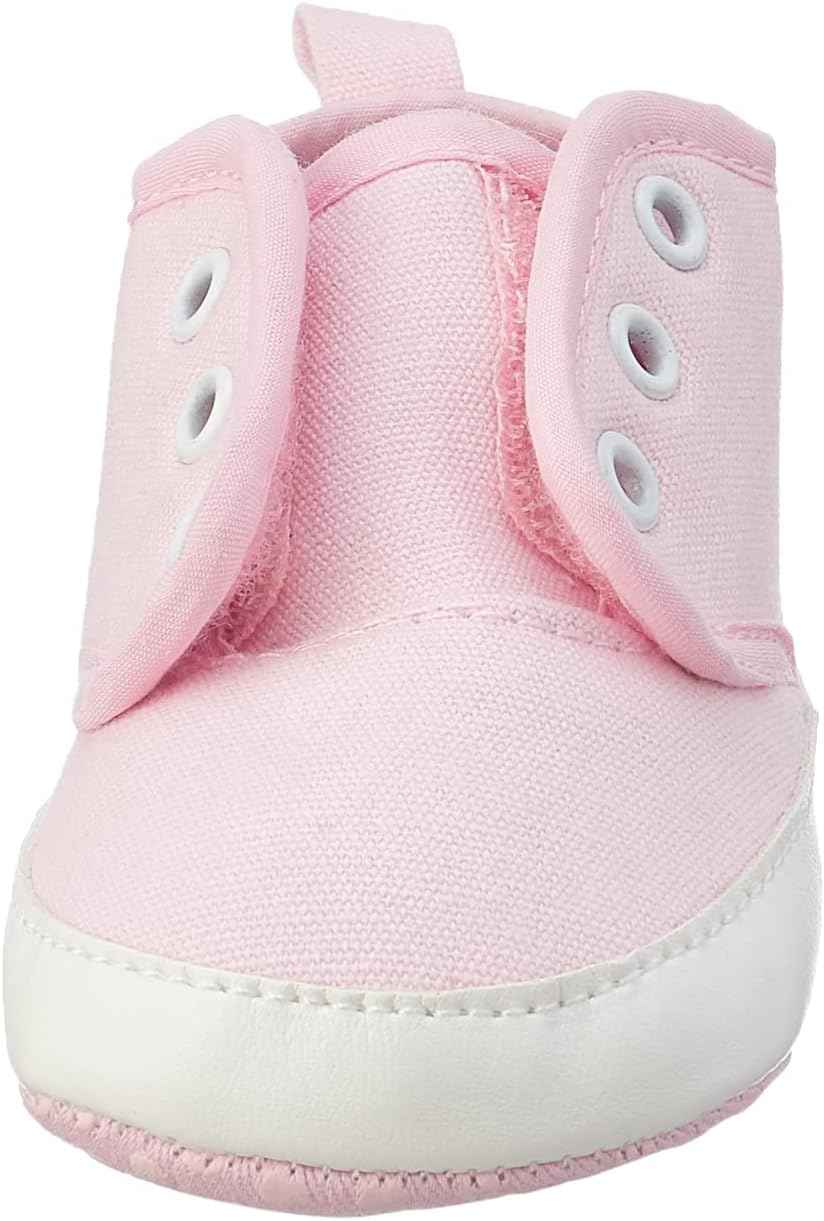 Mix and Max Pull-Tab Solid High-Top Slip-On Shoes for Baby - Safqqa Egypt