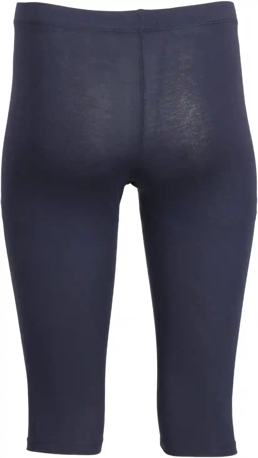 Carina Cotton Solid High-Rise Elastic-Waist Cropped Leggings for Women - Safqqa Egypt