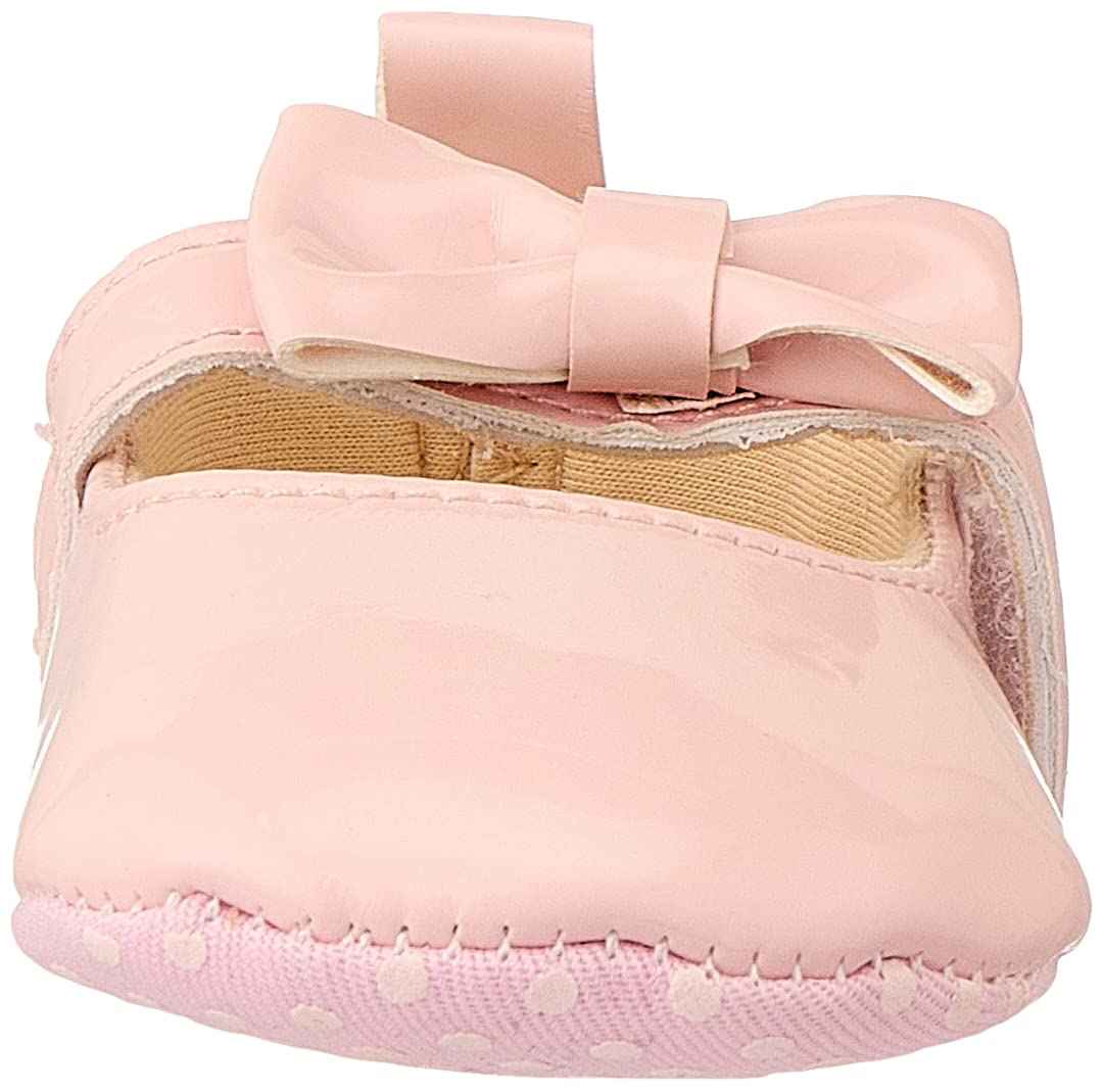 Mix & Max Front Bow Velcro Strap Shoes for Girls - Pink,0 - 6 Months - Safqqa Egypt
