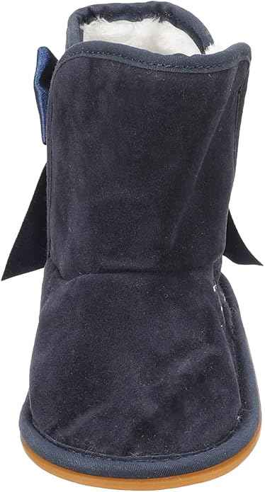 Mix & Max Baby Girls' Embroidered Flowers Fleece Ankle Boots - Safqqa Egypt