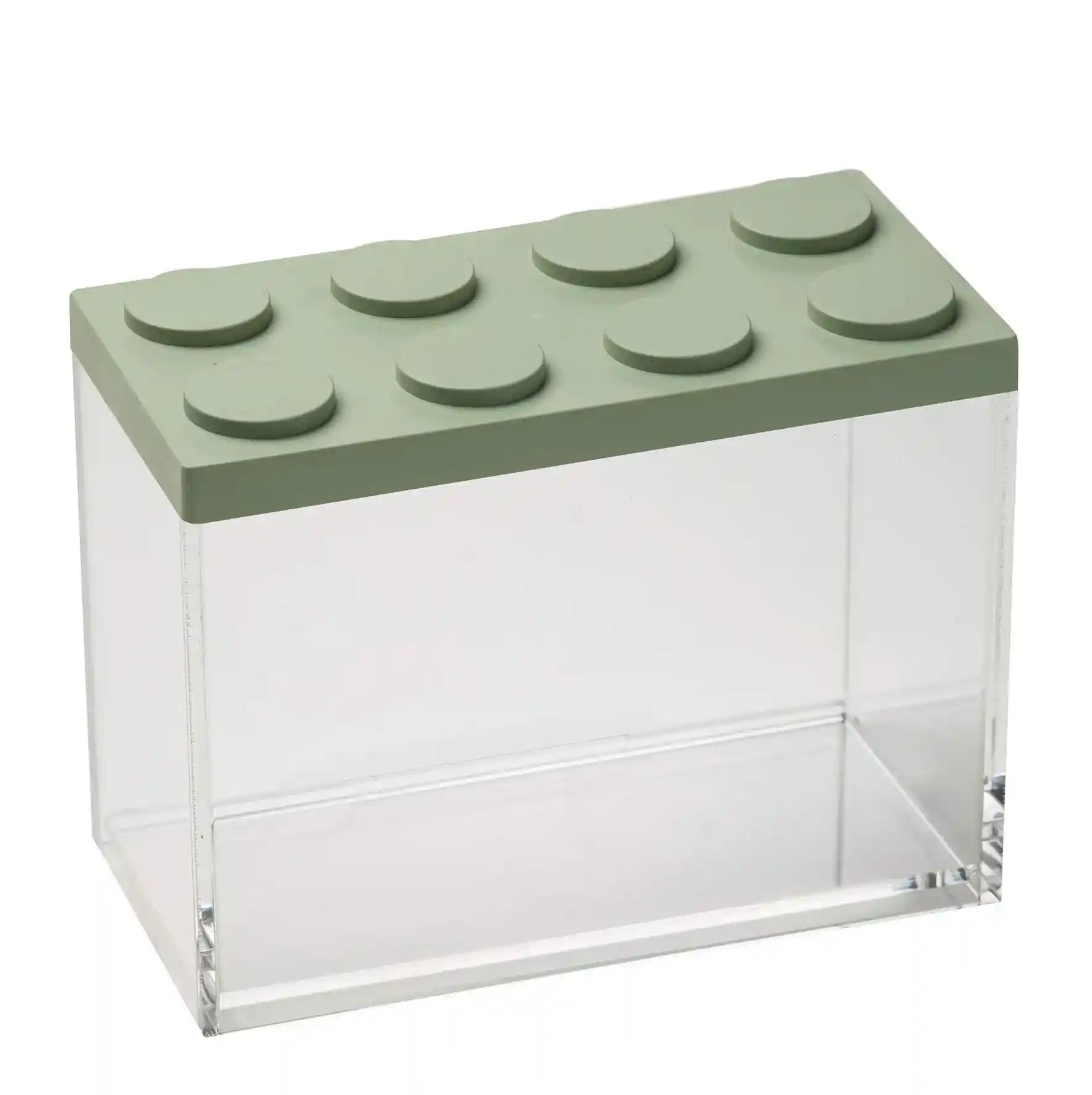 Omada BRICKSTORE Container Sage Green 10x20x15.5 cm, Capacity 2L - Safqqa Egypt