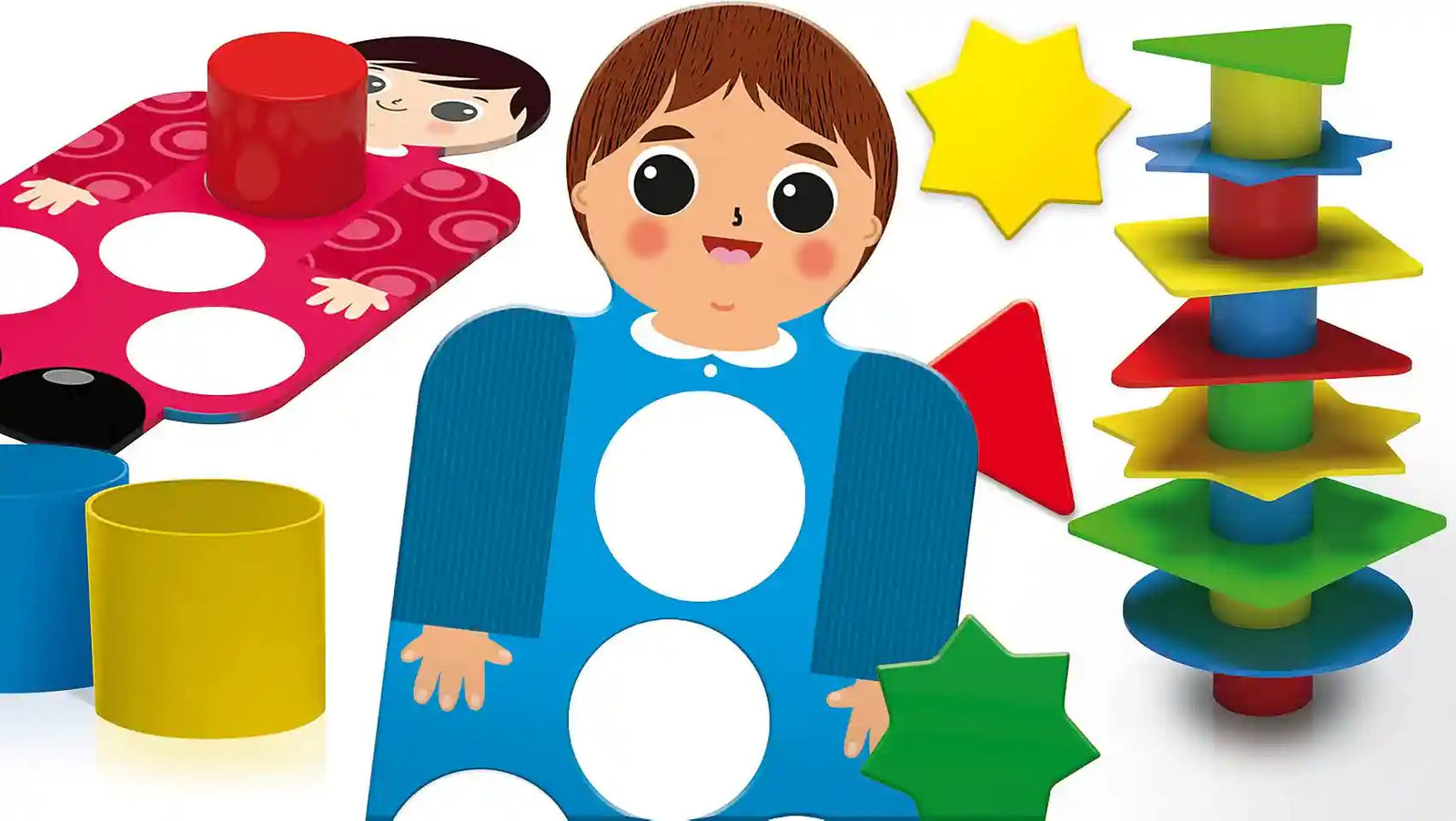 Lisciani Carotina Baby Tower Stacking Toy for Kids - Safqqa Egypt