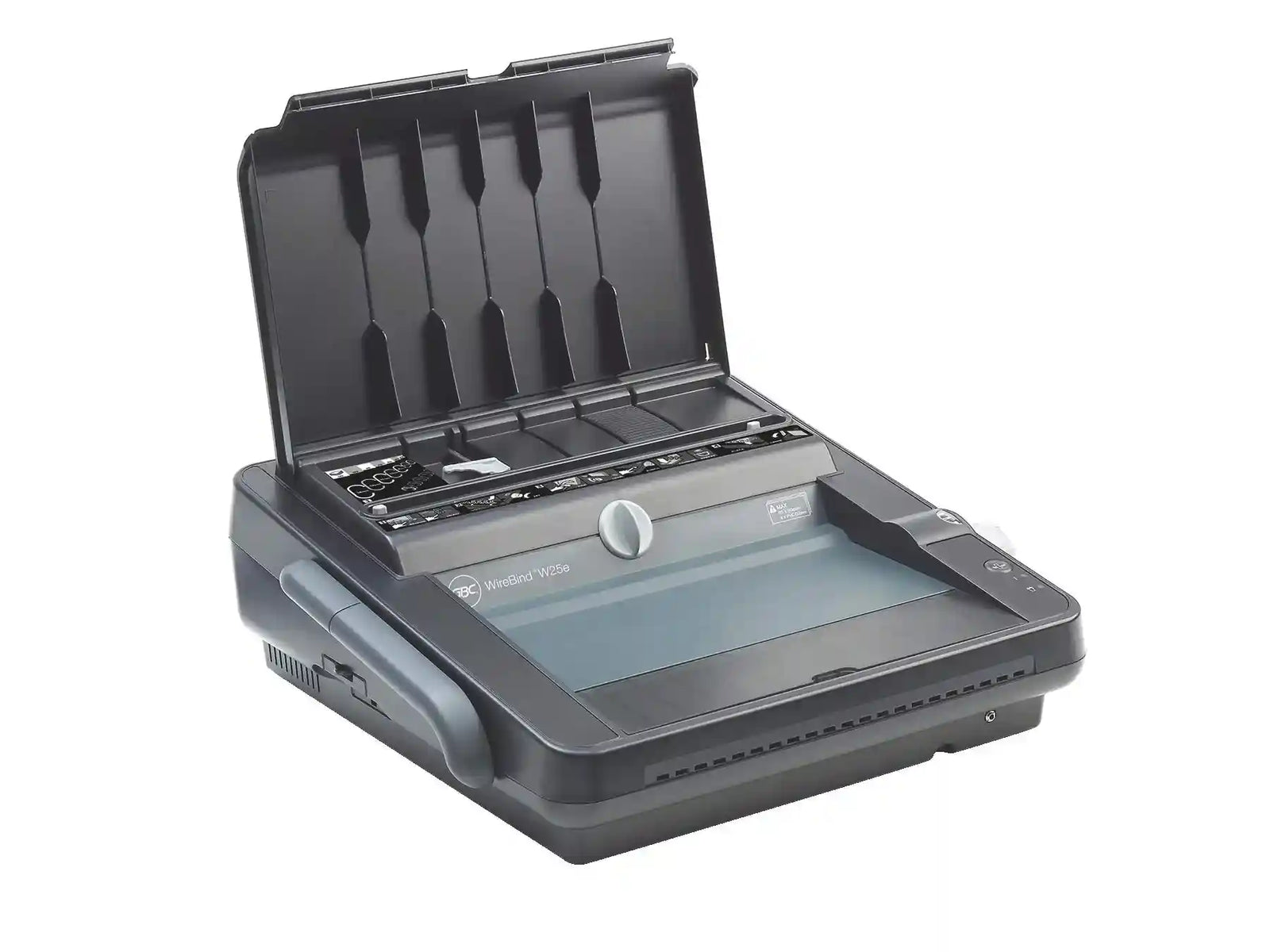 GBC WireBind W25E Binding Machine, Electronic Punch, 25 Sheet Punch Capacity, 125 Sheet Binding Capacity, A3(Landscape), A4 and A5 - Black, 4400427 ( Minor Scratches ) - Safqqa Egypt