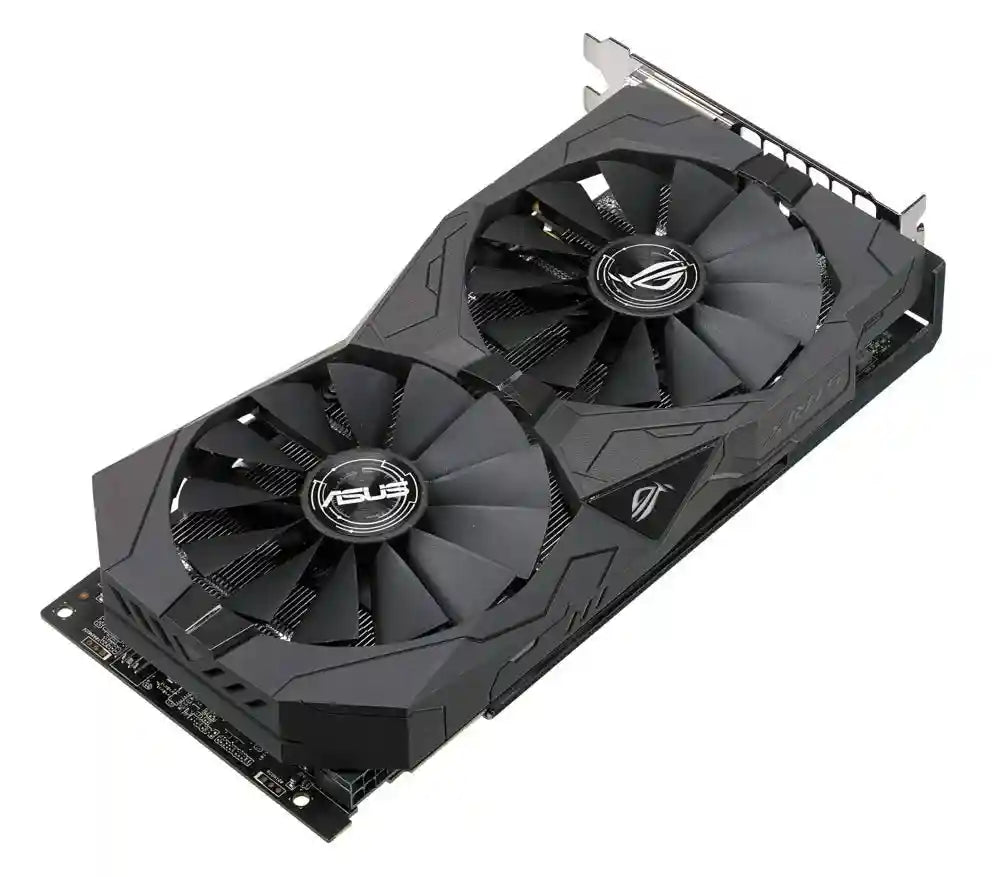 ASUS AMD ROG-STRIX-RX570-O4G-GAMING 4 GB GDDR5 256-Bit Memory DVI/DP/HDMI PCI Express 3 Graphics Card - Black - Safqqa Egypt