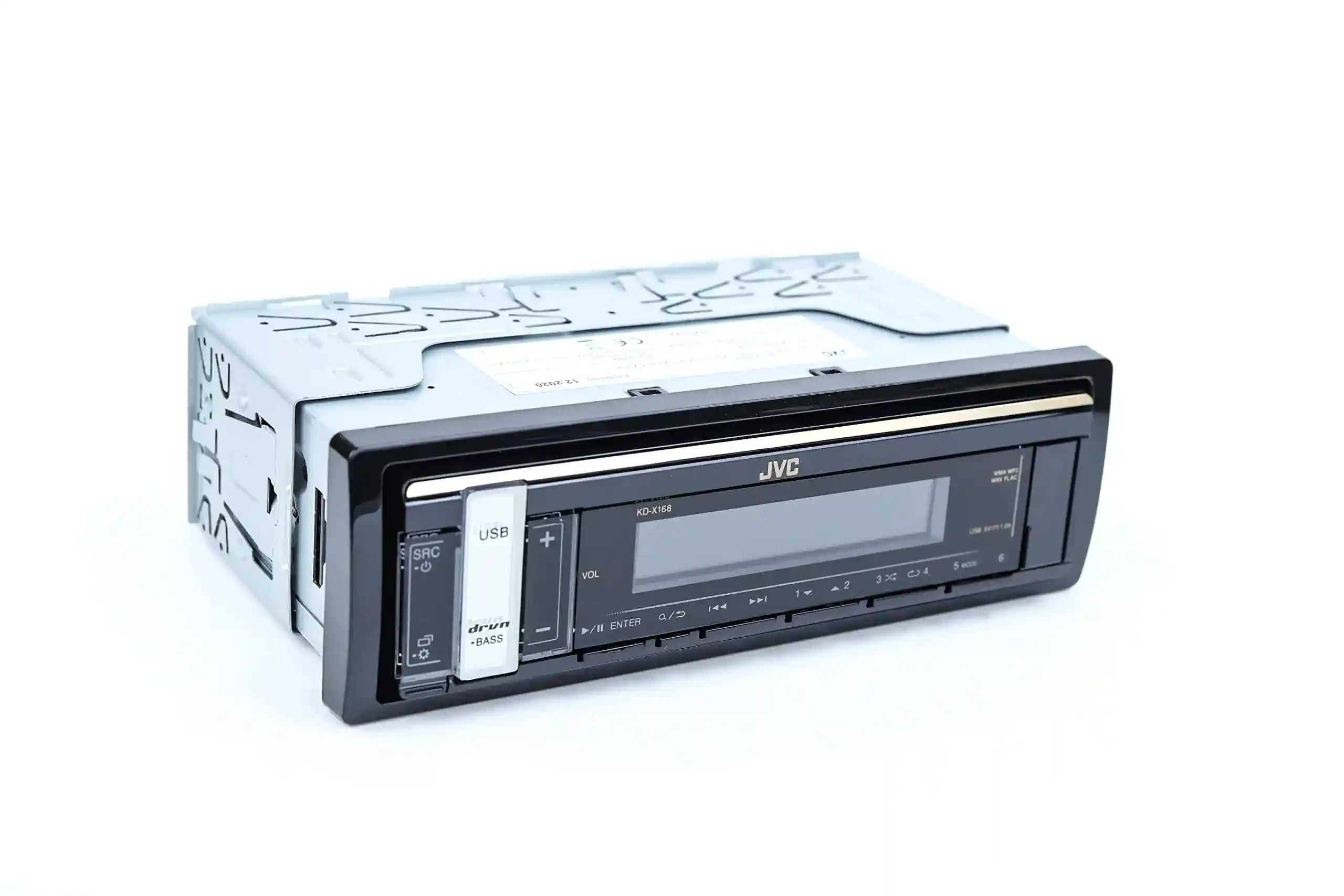 "JVC KD-X168M Car Audio Receiver – Bluetooth, USB, Radio, MP3 Playback, Android Compatible, Remote Control Included" - Safqqa Egypt