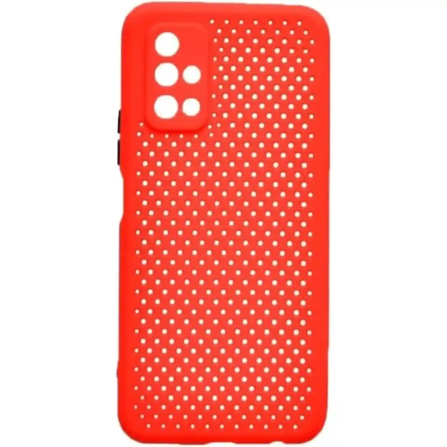 Generic Silicone Phone Case With Dotted Design And Colored Buttons Compatible With RY30s - Red - Safqqa Egypt