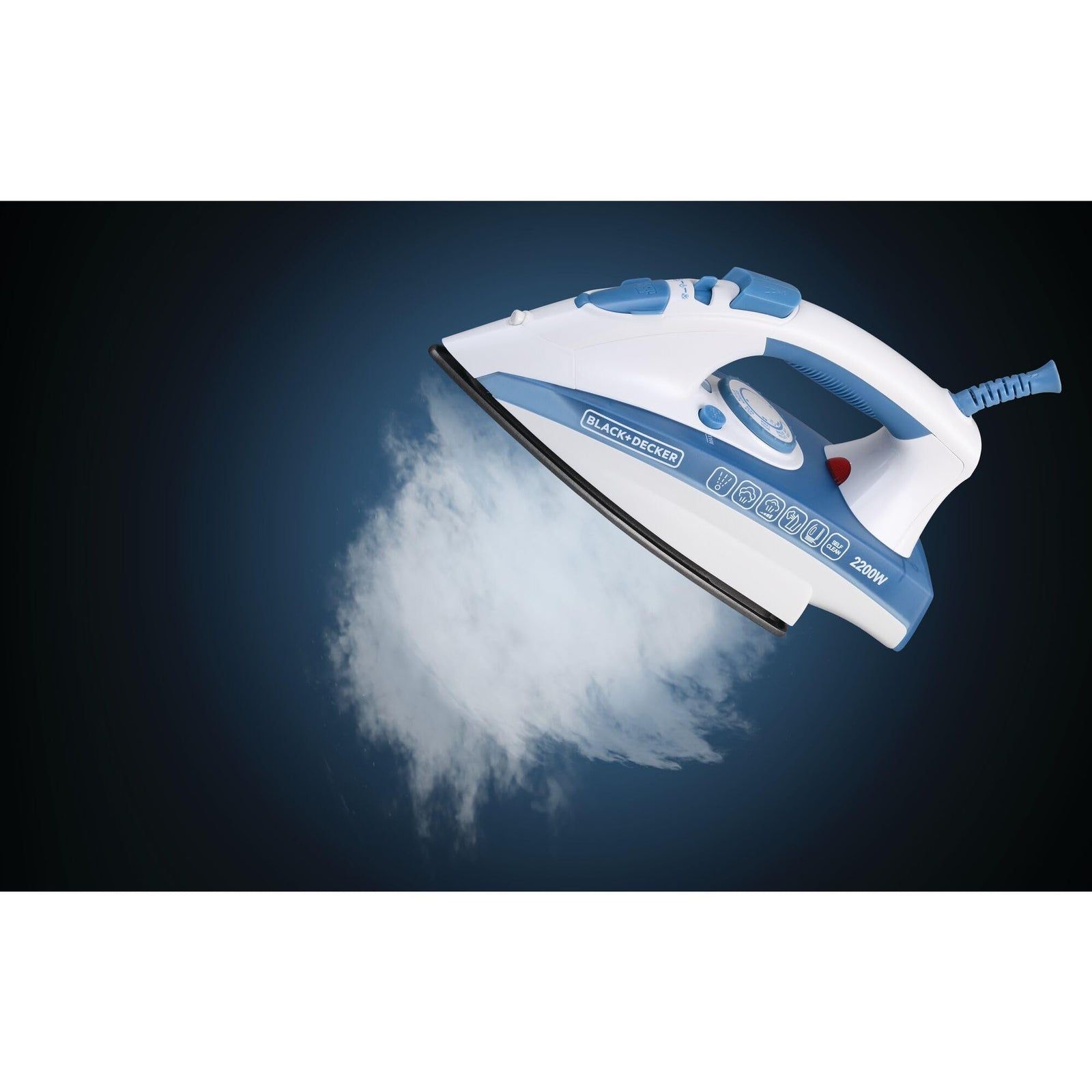 مكواة بخار بلاك + ديكر 2000 واط بقاعدة سيراميك (X2000-B5)  لتوفير أداء قوي وسريع. تعمل بقوة 2000 واط لتسخين سريع وبخار مستمر يزيل التجاعيد العنيدة بكفاءة. تتميز القاعدة السيراميكية بانزلاق سلس على مختلف أنواع الأقمشة وتوزيع متساوٍ للحرارة