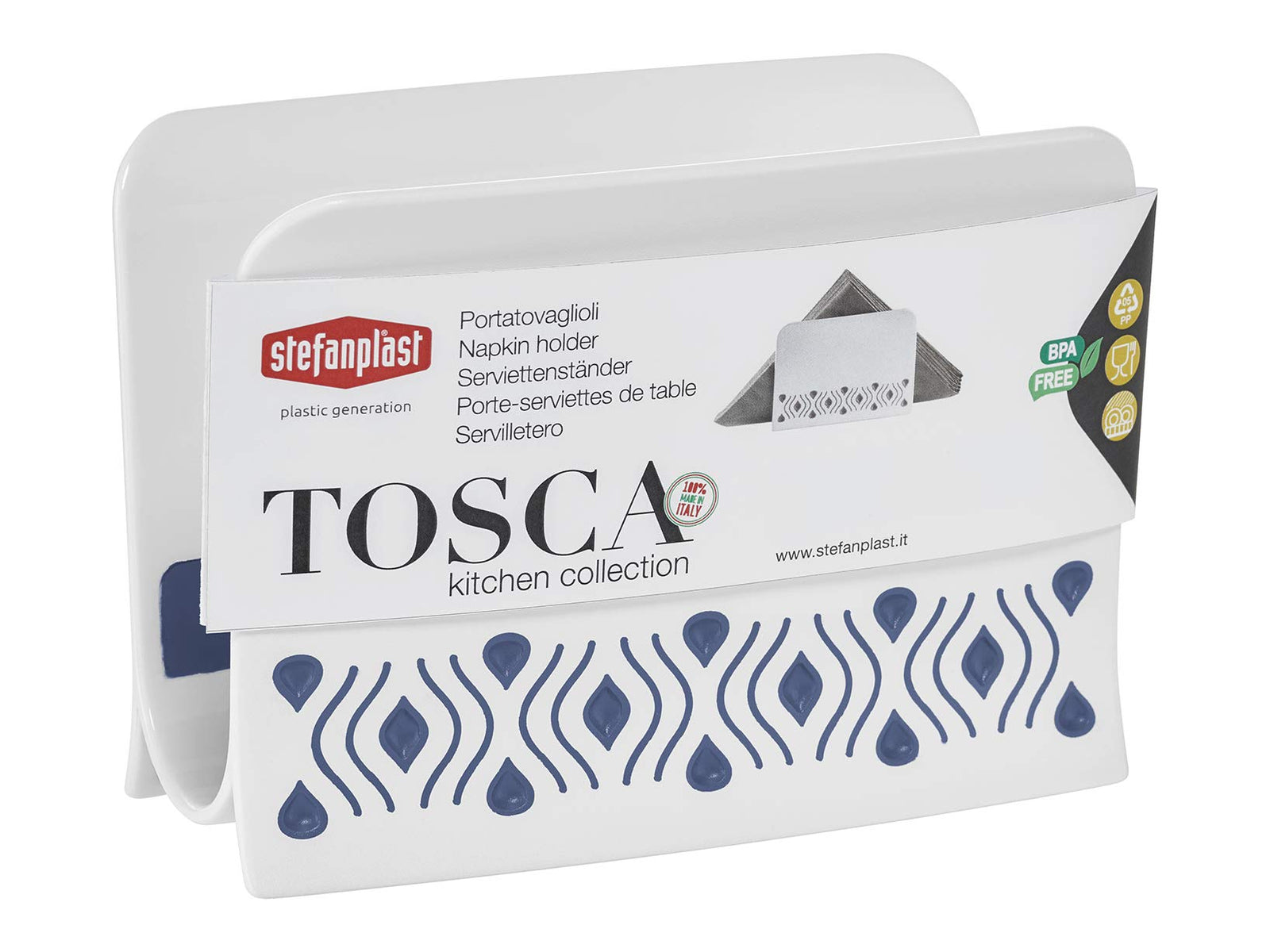 حامل مناديل للمطبخ من ستيفانبلاست يجمع بين العملية والأناقة للحفاظ على المناديل مرتبة وسهلة الوصول