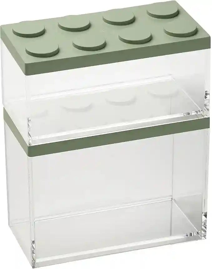 Omada Design Brickstore, Set of 2 Brick Containers of Different Sizes (1x 33.8 oz; 1x 50.7 oz) - Safqqa Egypt