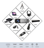 UNIC T6 Mini Projector 3500 Lumins 1280X720 Full HD LED Home Cinema Projector
