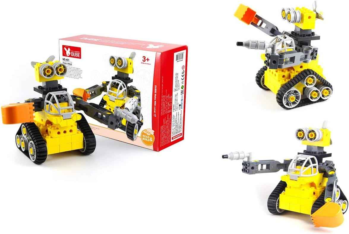 Dubie 401 Robot Shaped Building Blocks - 41 Pieces - Safqqa Egypt