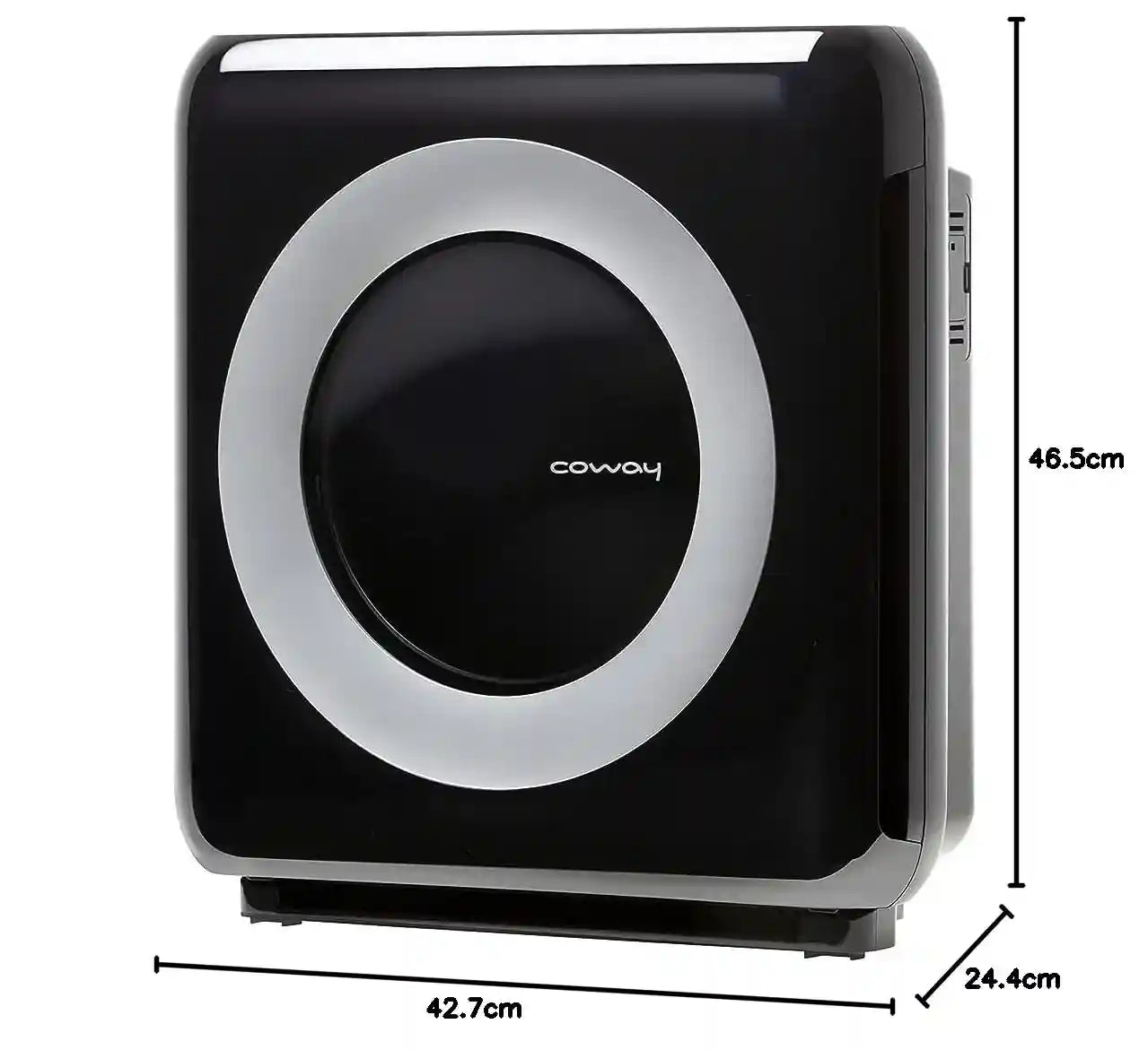 Coway Cleans up to 361 Sq. Ft, 421 m³/h CADR, long life multiple filters and Green HEPA removes 99.99% particles. Air Quality Indicator. 1+1 Years Warranty, Black, AP-1512H, Airmega Mighty - Safqqa Egypt