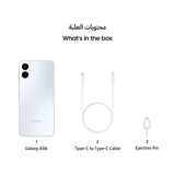 Samsung Galaxy A06 Dual Sim 4GB RAM 64GB Storage Android Smartphone, 6.7-Inch Screen Size, Light Blue- 1 Year Warranty/Local Version
