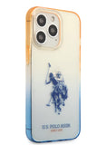 غطاء CG MOBILE USPA PC/TPU مع ممتص صدمات ملون وشعار الحصان خفيف الوزن/أنيق/كلاسيكي/مقاوم للخدوش متوافق مع iPhone 14 Pro max 6.1" (كحلي)