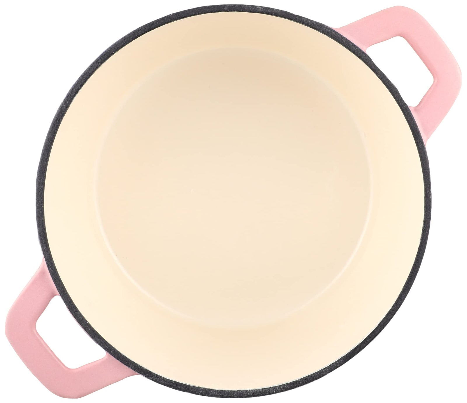 طاسة طبخ دائرية من حديد مصبوب من بيرجوف بقطر 28.5 سم - لون وردي