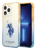 غطاء CG MOBILE USPA PC/TPU مع ممتص صدمات ملون وشعار الحصان خفيف الوزن/أنيق/كلاسيكي/مقاوم للخدوش متوافق مع iPhone 14 Pro max 6.1" (كحلي)