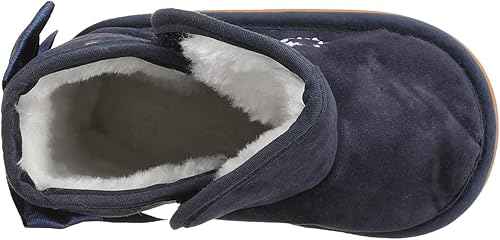 Mix & Max Baby Girls' Embroidered Flowers Fleece Ankle Boots - Safqqa Egypt