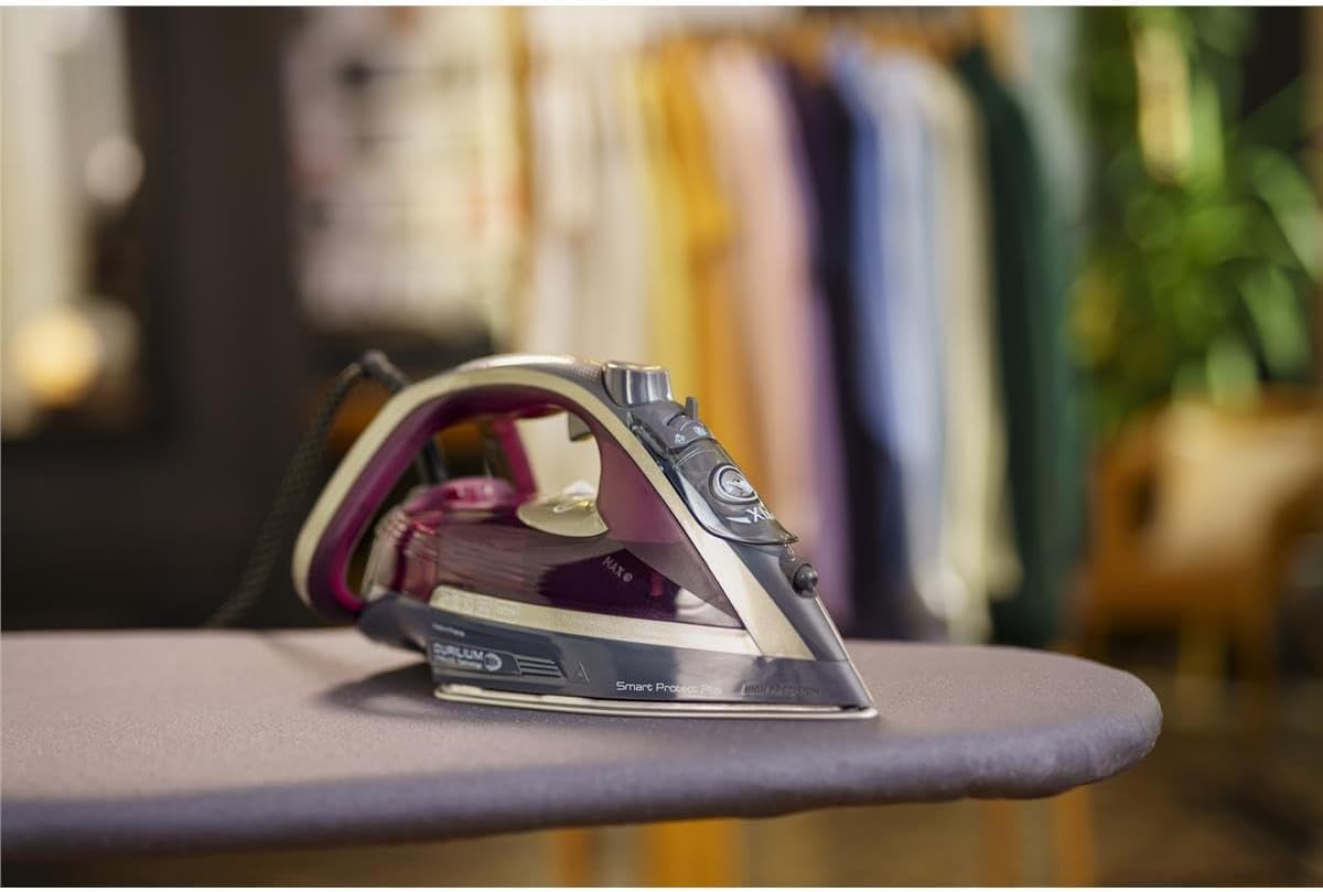 مكواة بخار تيفال FV6870 سمارت بروتكت بلس 2800 واط مع إيقاف تلقائي وبخار عمودي – خدش بسيط