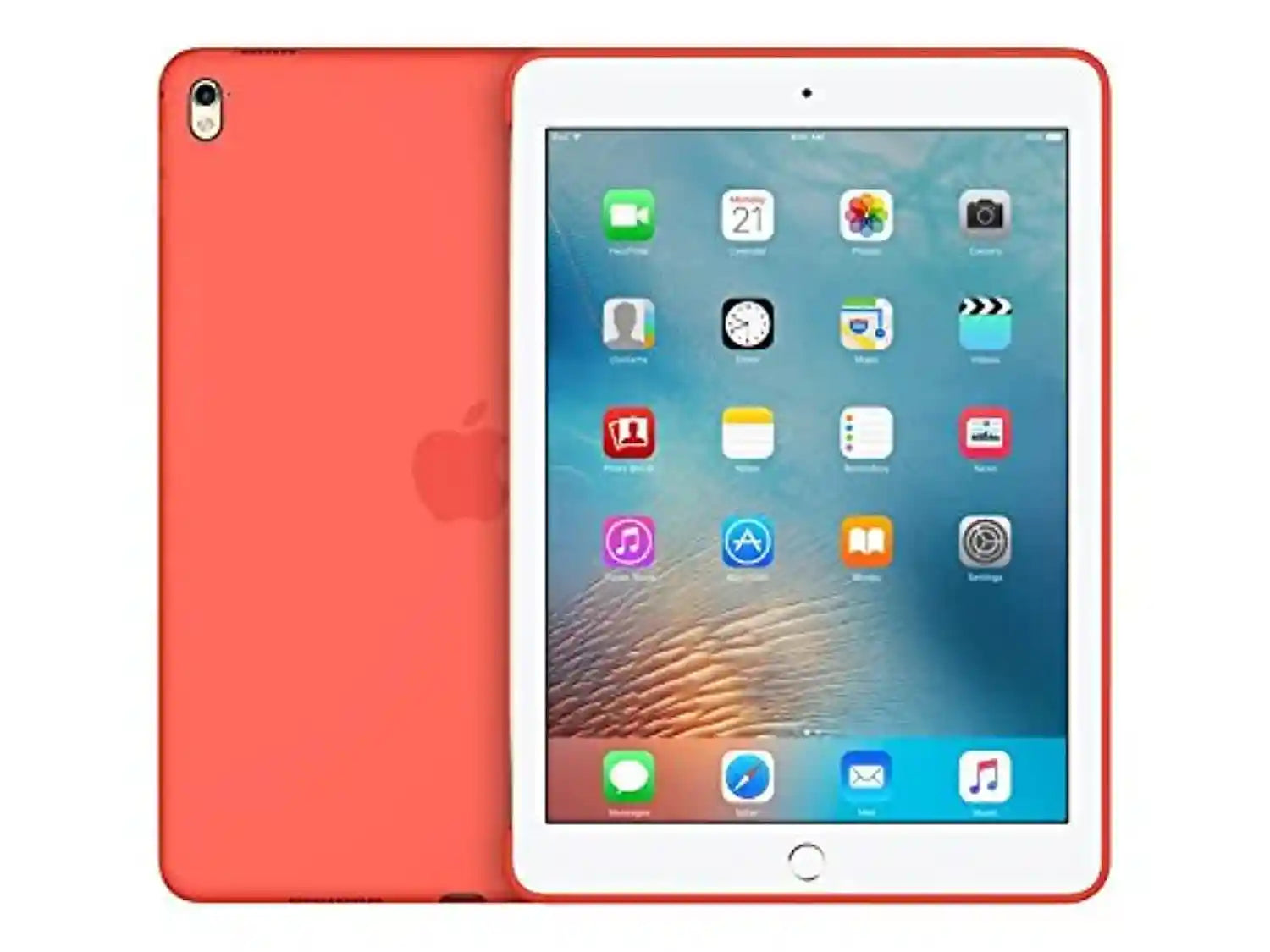 Apple iPad Pro 9.7 inch Silicone Back Cover - Orange, MM262 - Safqqa Egypt
