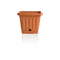 Bama Terra Square Pot With Self Waterer Saucer 30 Cm 30400 Red Brown, Made In Italy - Safqqa Egypt