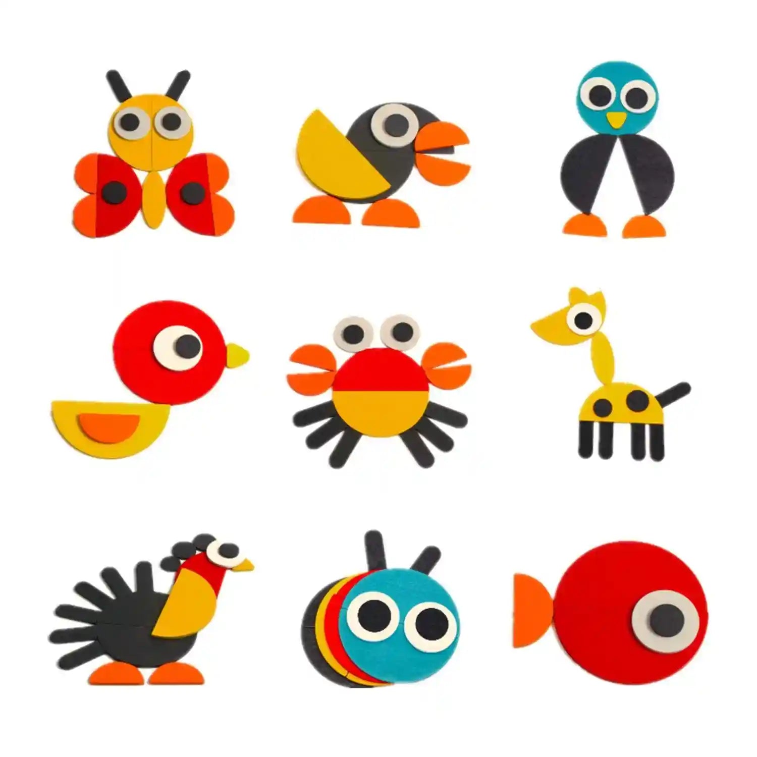 Kids Assembling Puzzles - Educational Animal Theme DIY Puzzle Stacking Kit - Safqqa Egypt