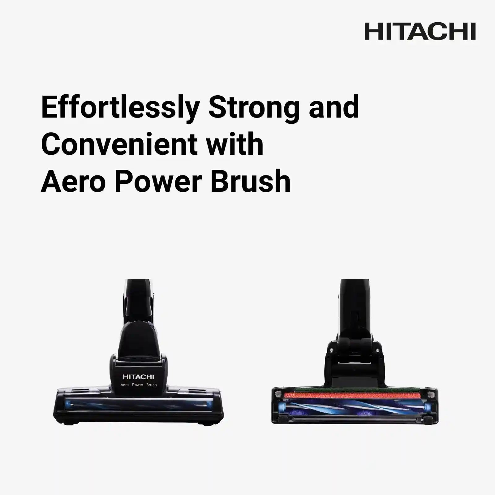 "HITACHI 2200W Drum Vacuum Cleaner, 21L Capacity – Aero Power Brush, Metal Pipe, Washable Filter – Home & Office Use – Model CV965NBLGCM (Minor Scratch)" - Safqqa Egypt