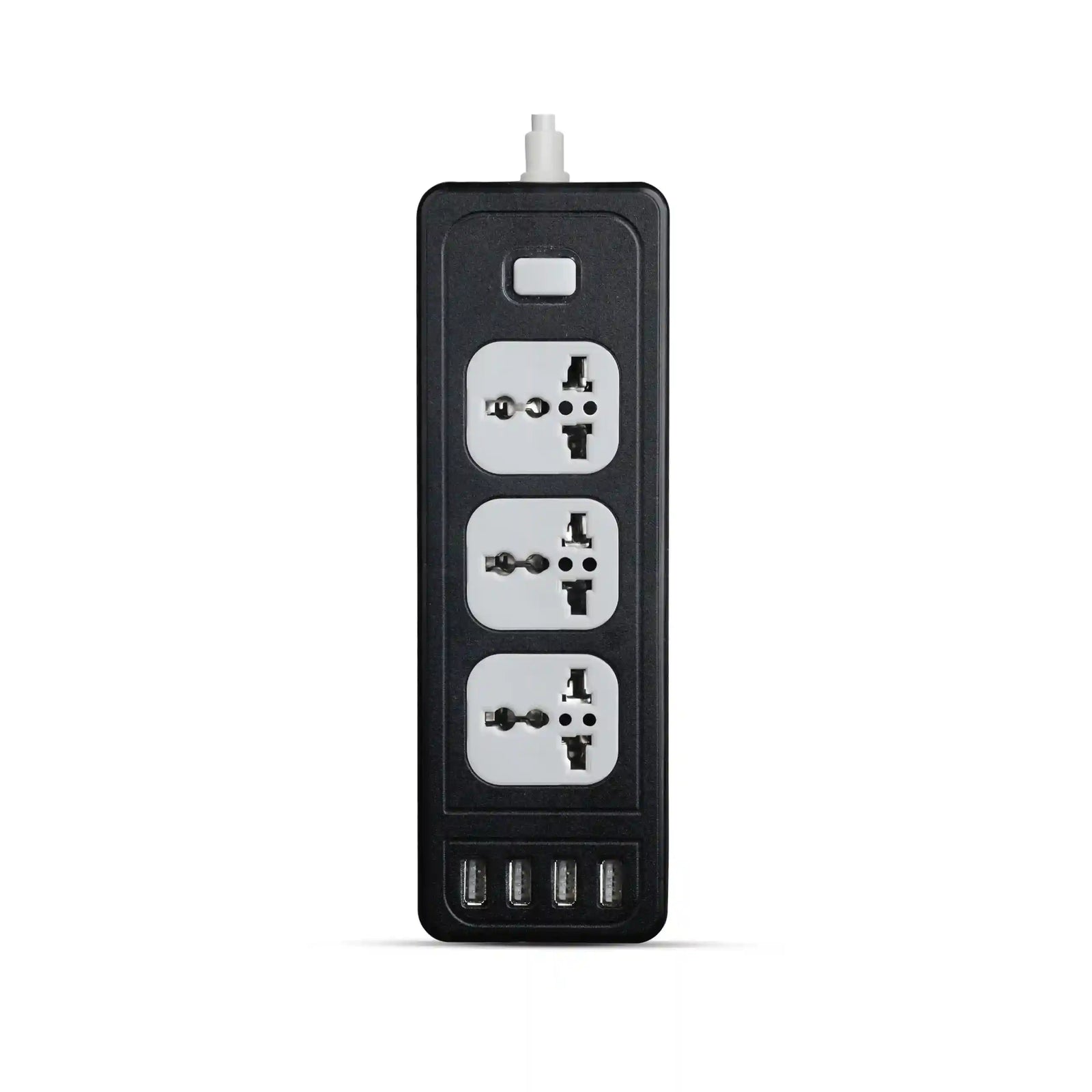 **G-Power GP310 Power Strip – Universal Smart Socket with 4 USB Ports, Overload Protection, 2M PVC Cable, 240V Max – Black** - Safqqa Egypt