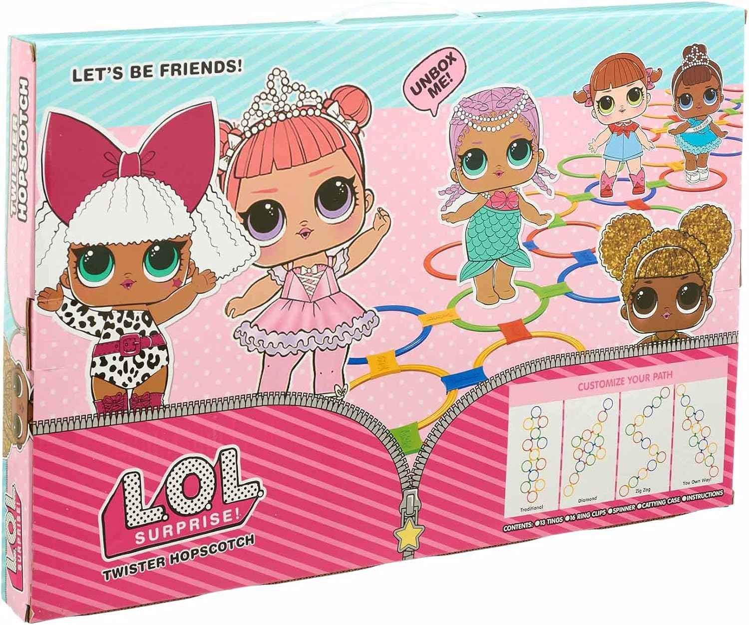 L.O.L. Surprise! LOL Twister Hopscotch Toy for Kids - 32 Pieces, SY001C - Safqqa Egypt