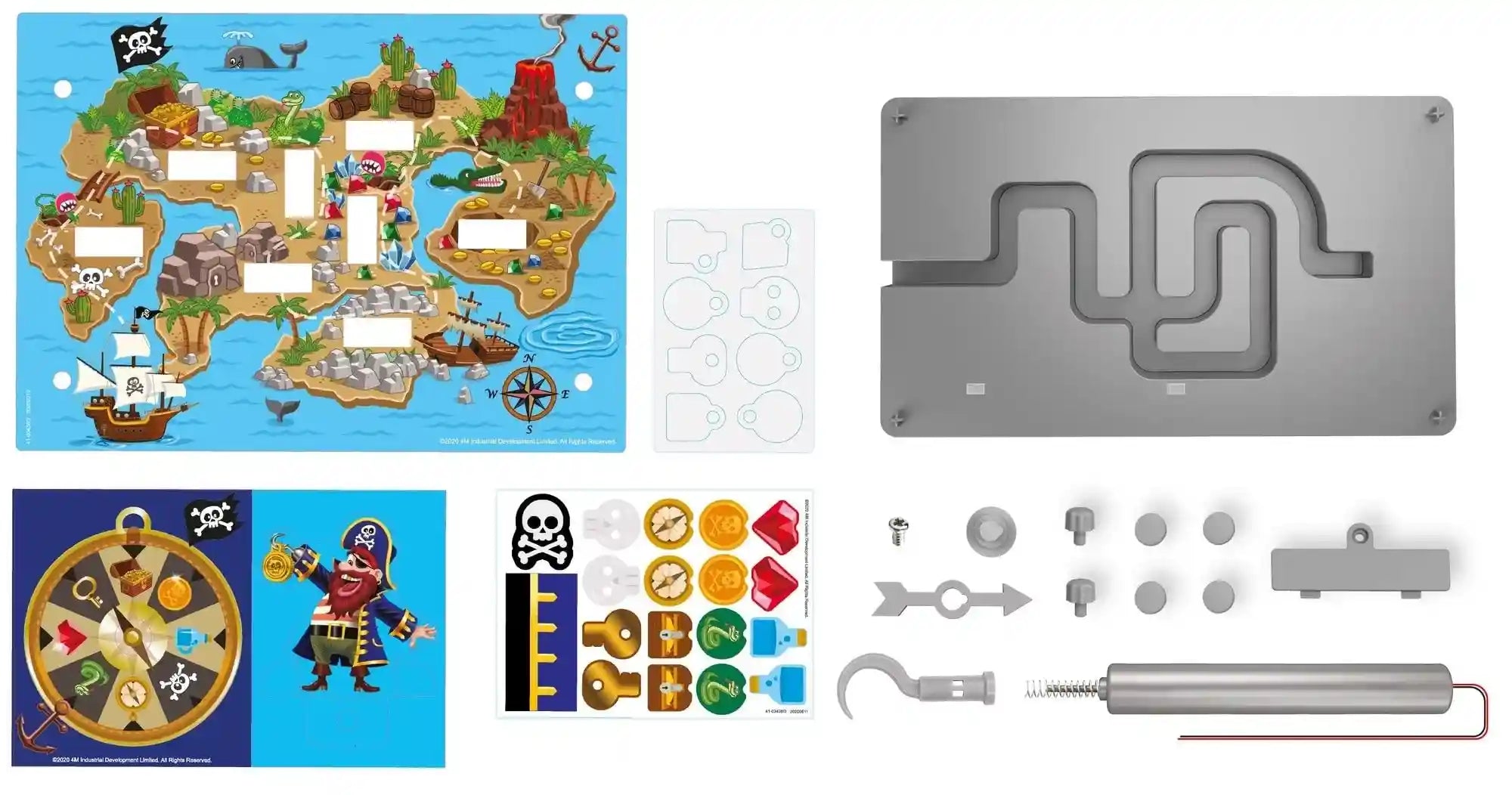 4M Electrobuzz Pirate Game from KidzLabs Gamemaker – Build, Play, and Compete, Test Your Steady Hand to Collect Treasures Without Setting Off the Buzzer, Ages 5+ - Safqqa Egypt