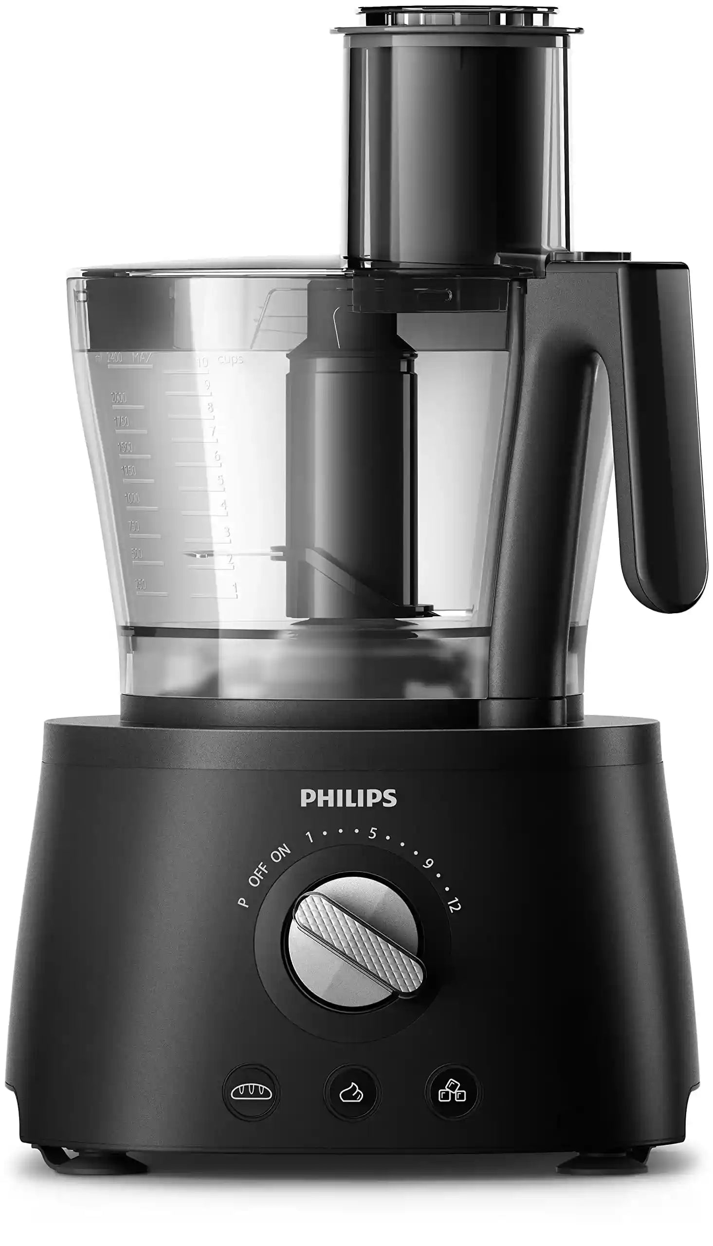 Philips 7000 Series Food Processor – 1300W, 3-in-1 Compact Setup, 3.4L Bowl, XXL 18cm Discs, PowerChop – Model HR7776/90 – Minor Scratch (Fully Functional) - Safqqa Egypt