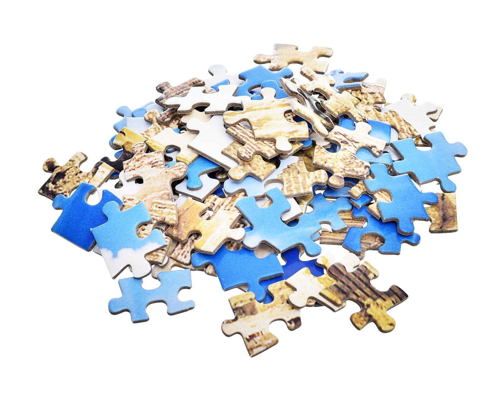 مجموعة بازل ورقية لتطوير التنسيق بين اليد والعين مع تصميم هرم الجيزة للجنسين من 1000 قطعة مقاس 70 × 50 سم - متعددة الألوان