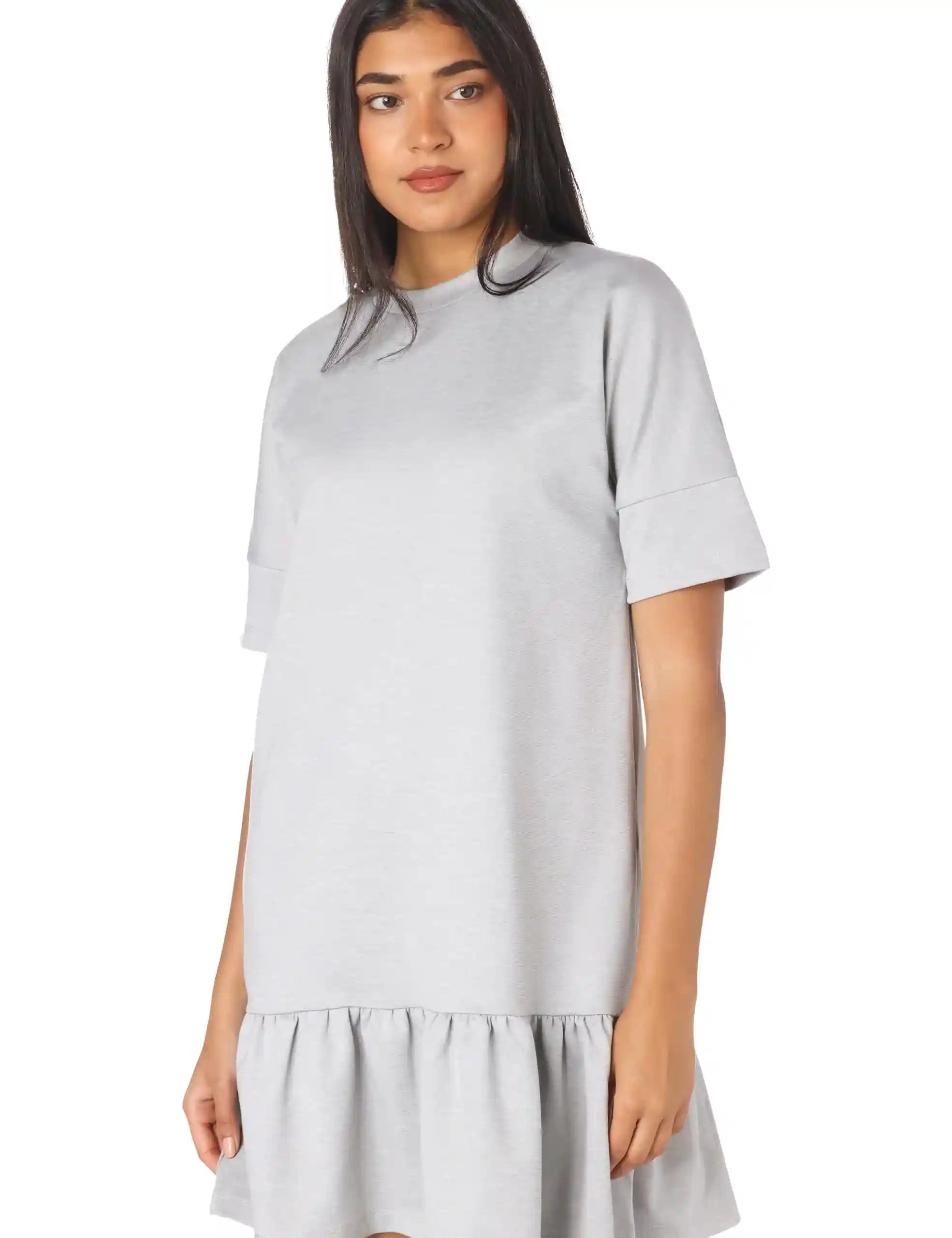 Splash Smart Casual Dresses For Women, Grey-size: 08 - Safqqa Egypt