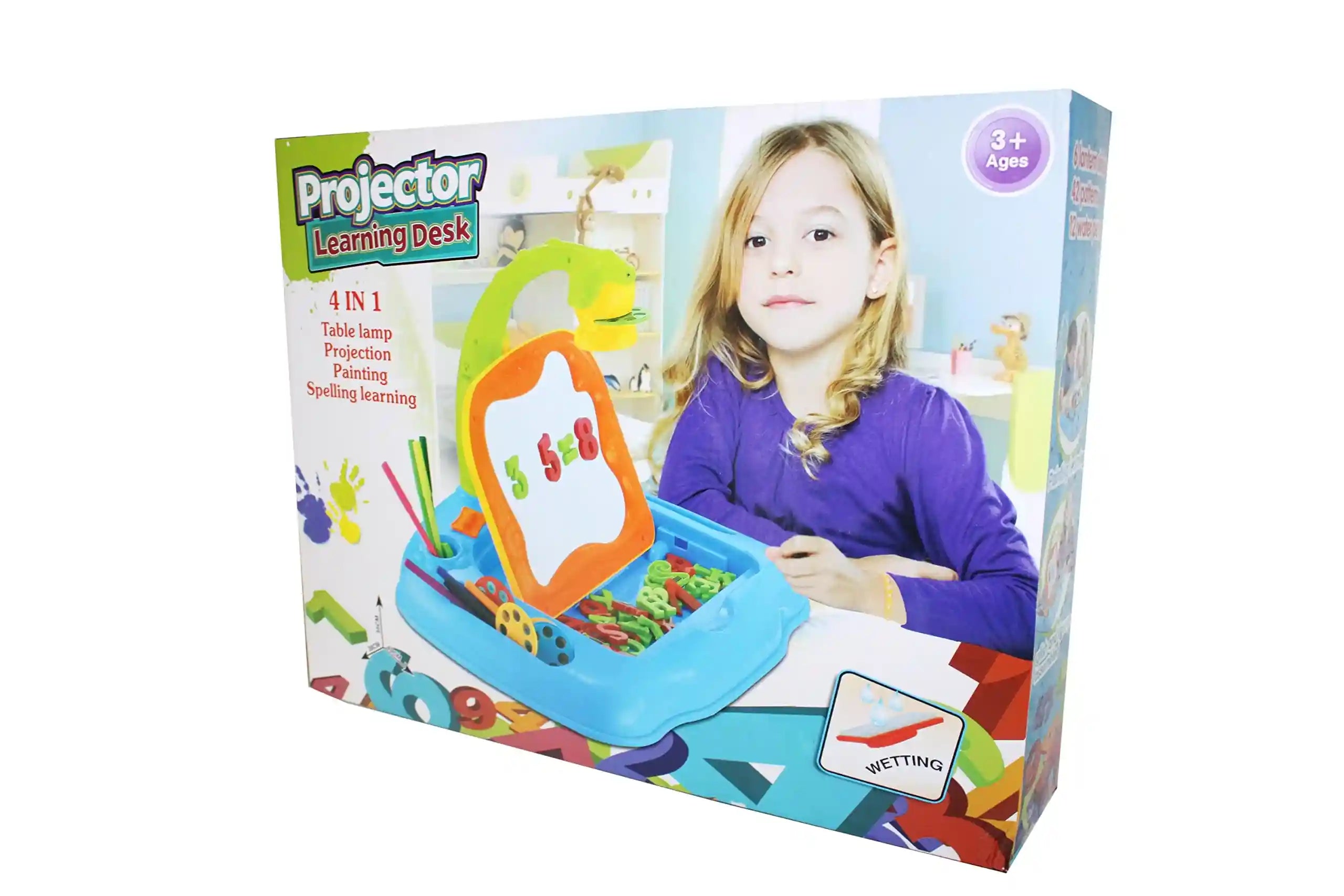Projector learning desk boy toys, girl toys, birthday gift, Christmas gift, growth, fun, for kids. - Safqqa Egypt